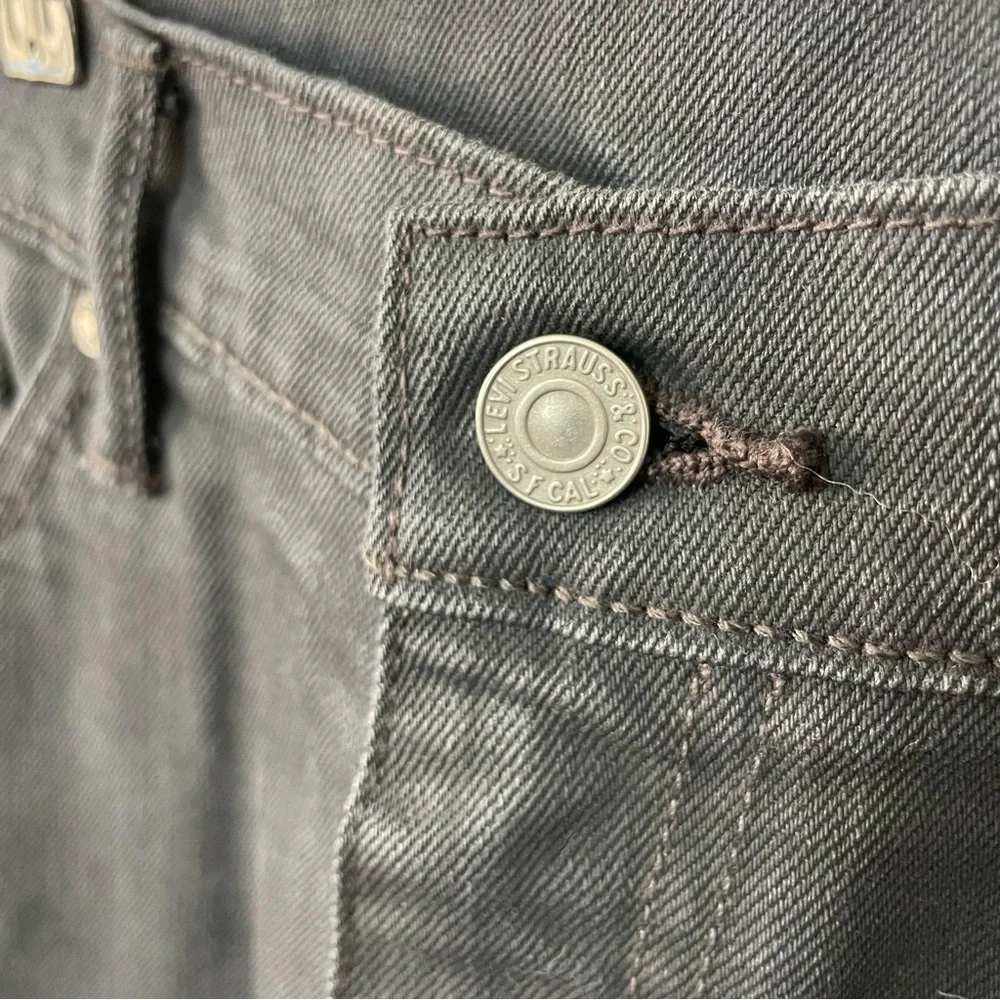 Levi's 513 Straight Slim Fit Charcoal Gray Denim Jeans, 36 x 30